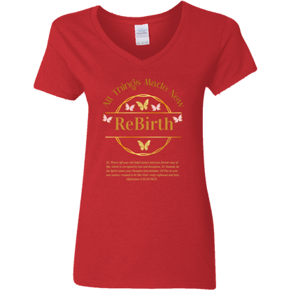 ReBirth Ladies V-Neck T-Shirt