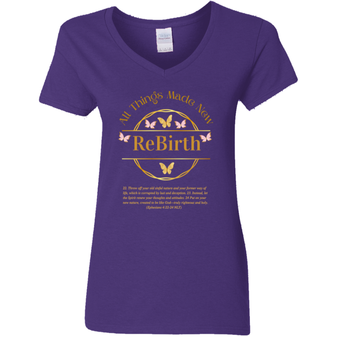 ReBirth Ladies V-Neck T-Shirt