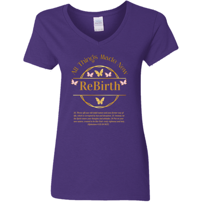 ReBirth Ladies V-Neck T-Shirt