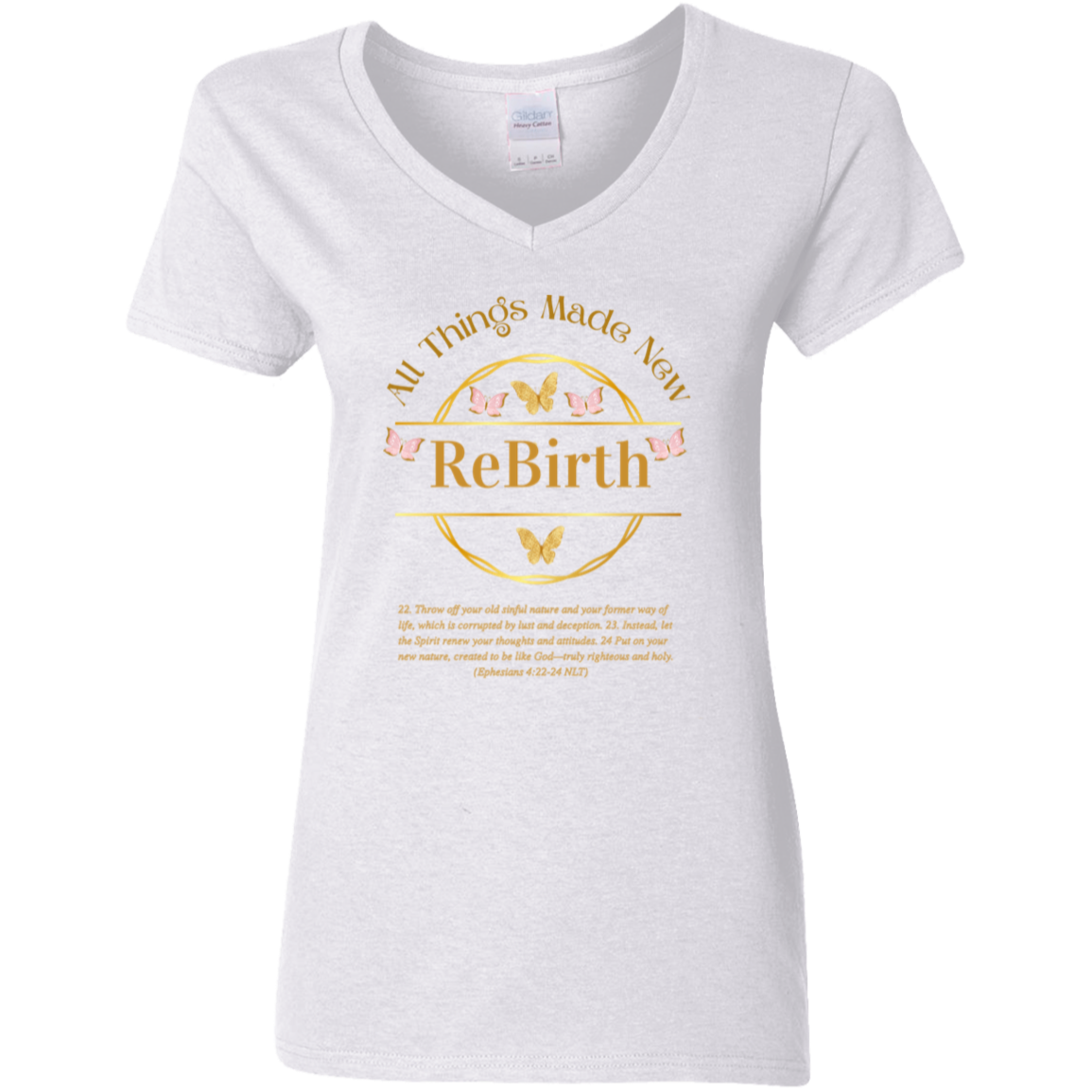 ReBirth Ladies V-Neck T-Shirt