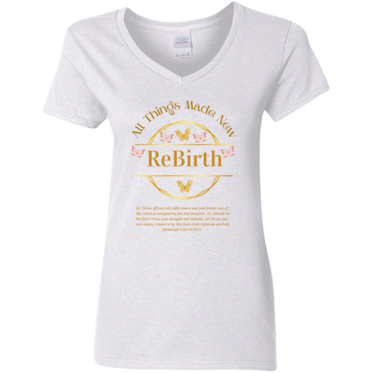 ReBirth Ladies V-Neck T-Shirt