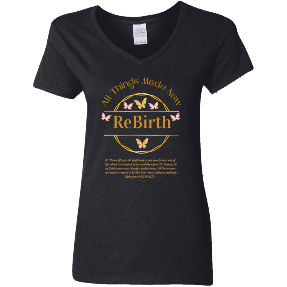 ReBirth Ladies V-Neck T-Shirt