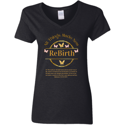 ReBirth Ladies V-Neck T-Shirt