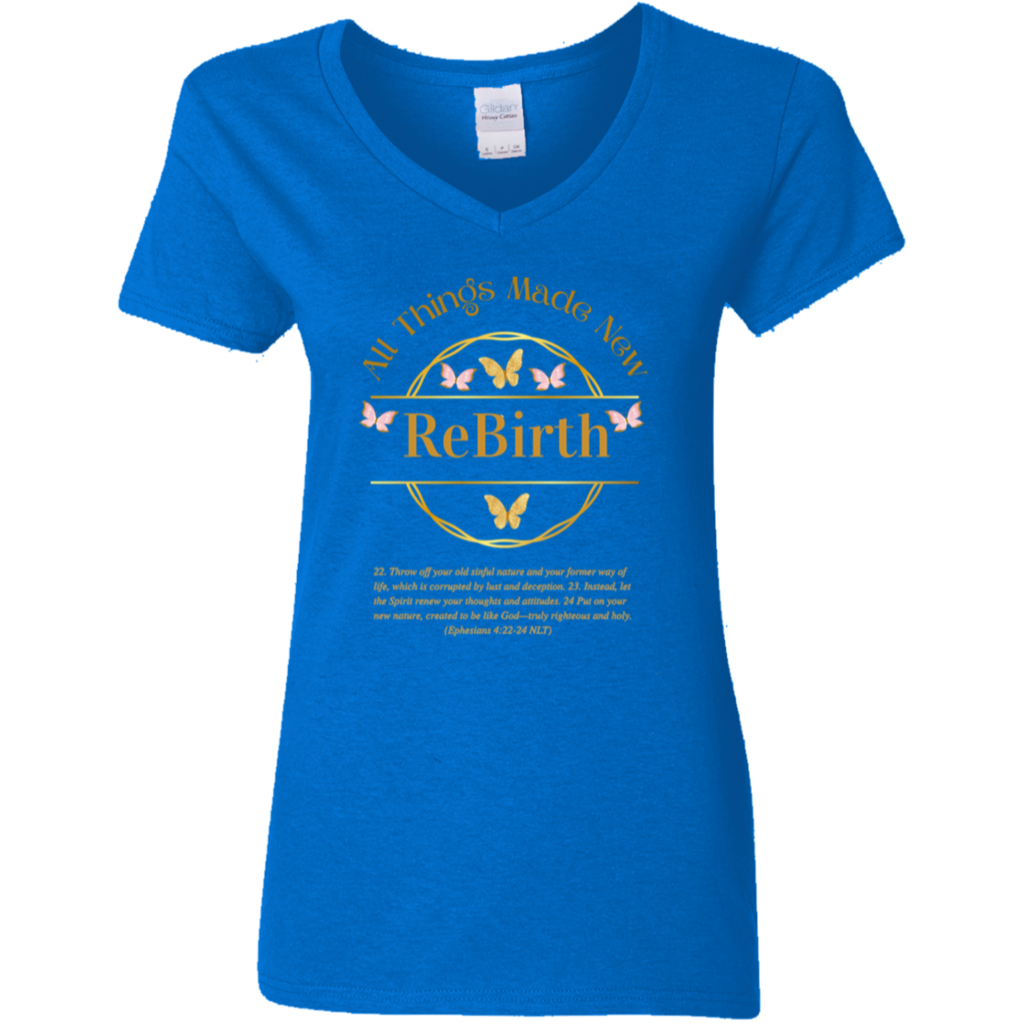 ReBirth Ladies V-Neck T-Shirt