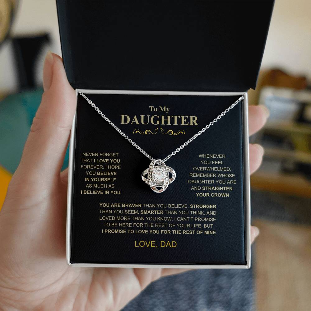 To My Daughter | LoveKnot Necklace