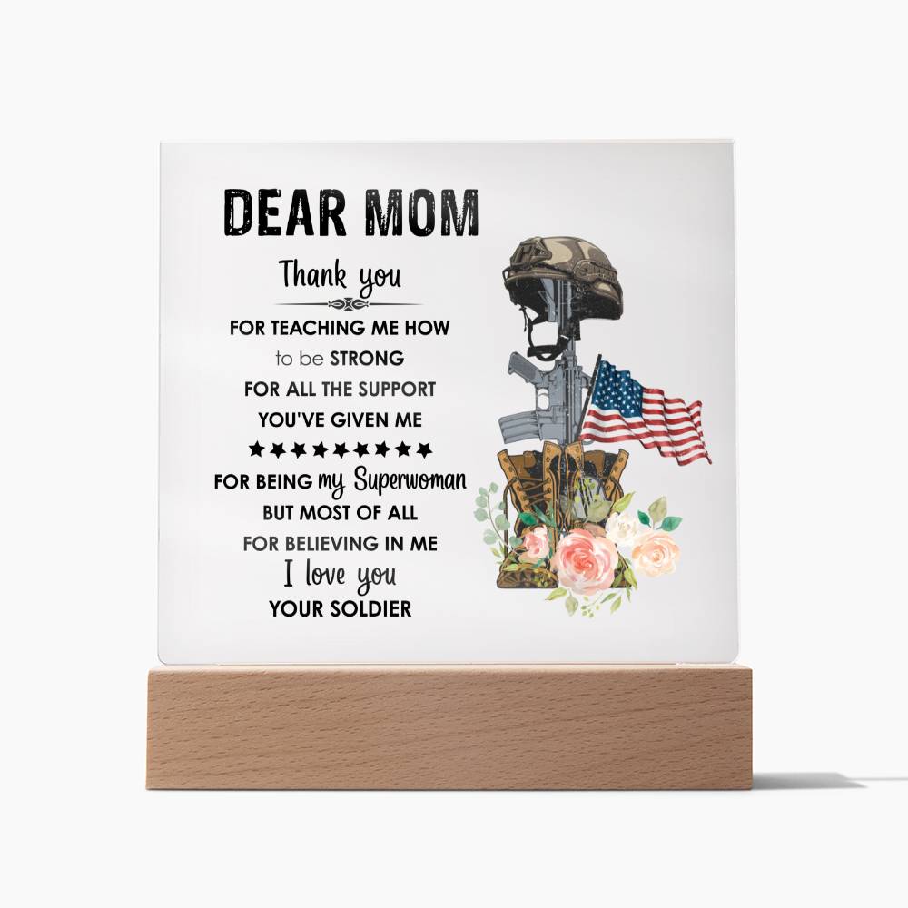 Mom Square Acrylic Plaque