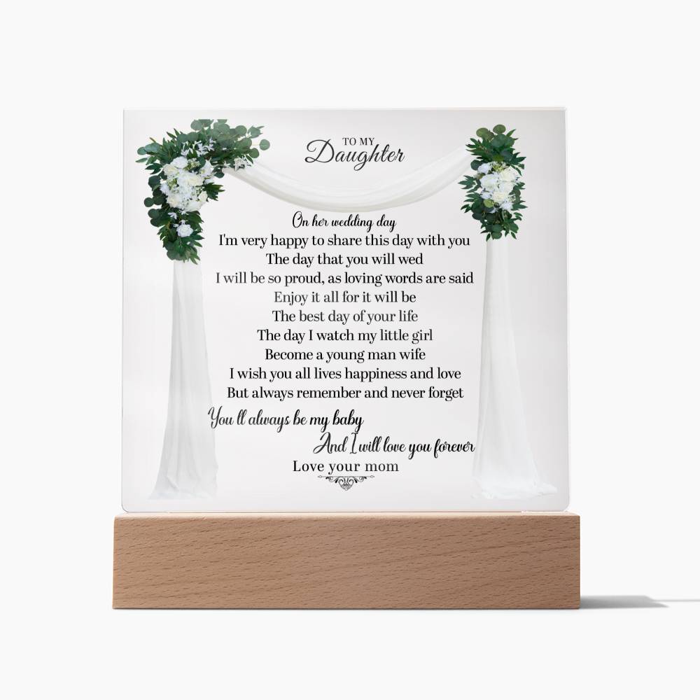 Daughter Square Acrylic Plaque