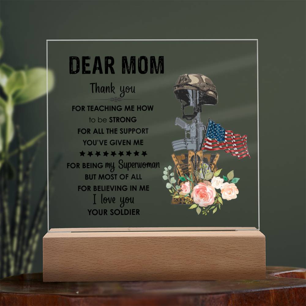 Mom Square Acrylic Plaque