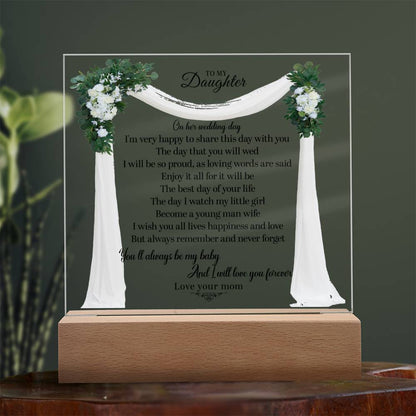 Daughter Square Acrylic Plaque