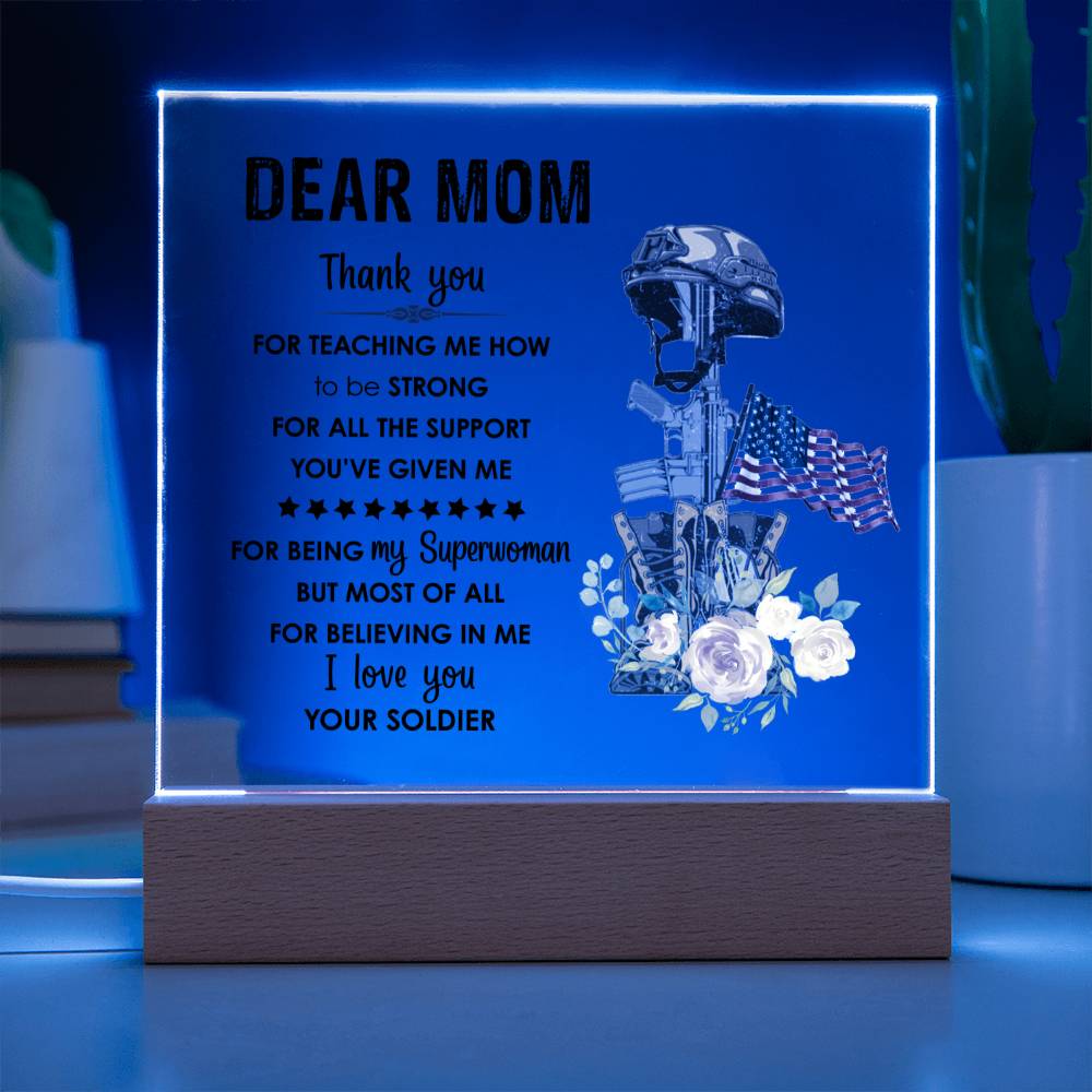 Mom Square Acrylic Plaque