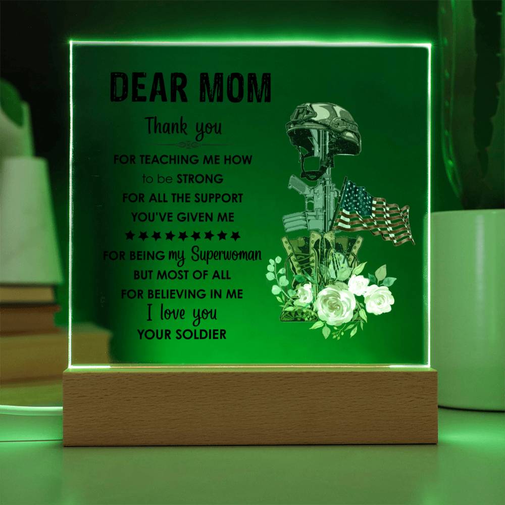 Mom Square Acrylic Plaque