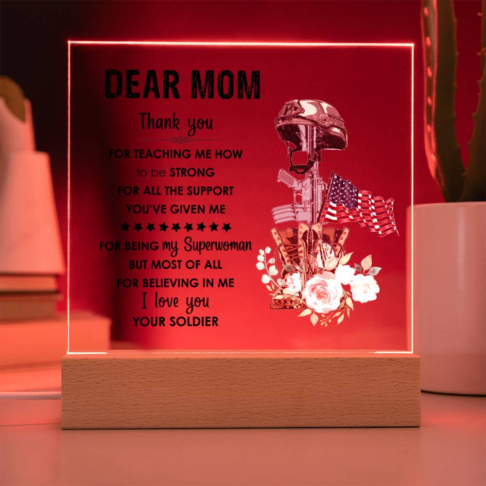 Mom Square Acrylic Plaque