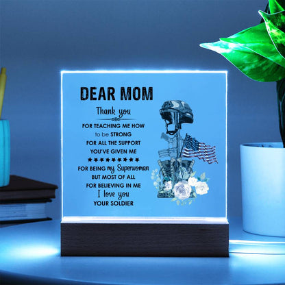 Mom Square Acrylic Plaque