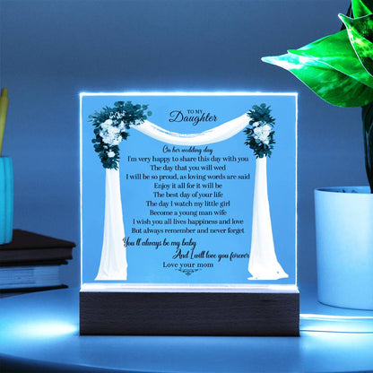 Daughter Square Acrylic Plaque