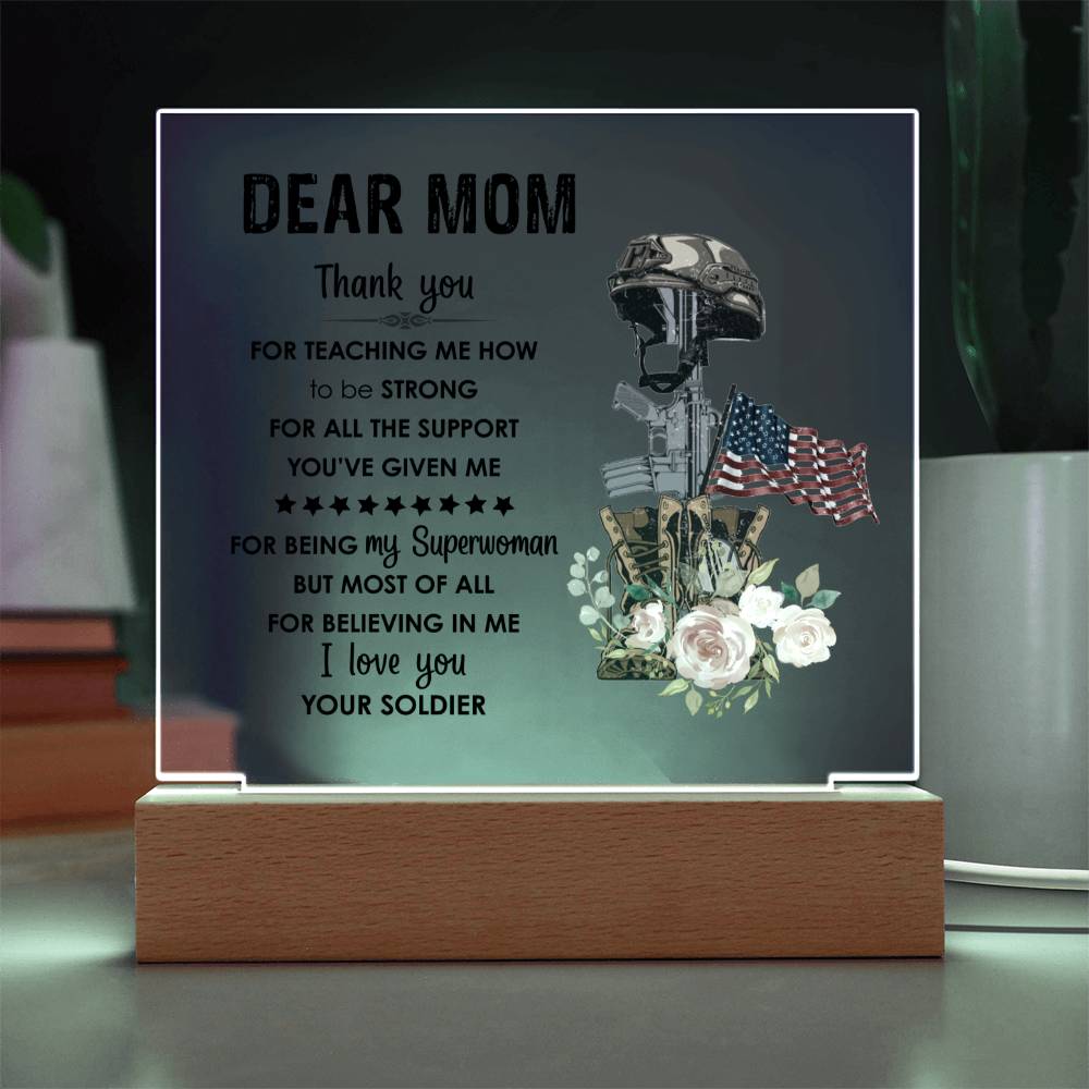 Mom Square Acrylic Plaque