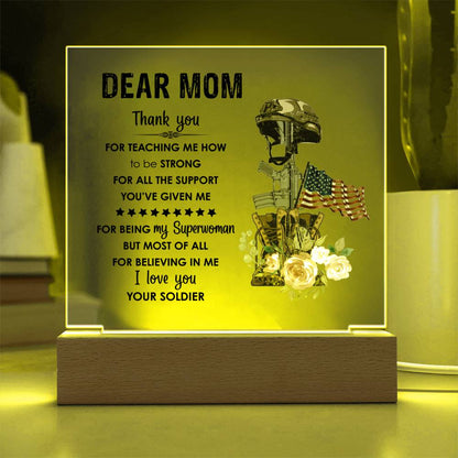 Mom Square Acrylic Plaque