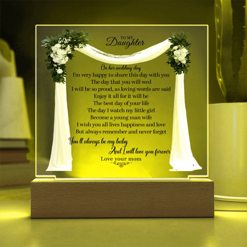 Daughter Square Acrylic Plaque