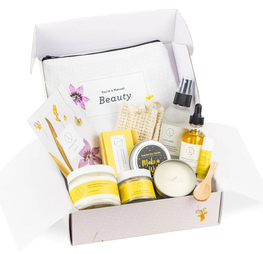 Natural Bath and Body Gift Set - 9 products