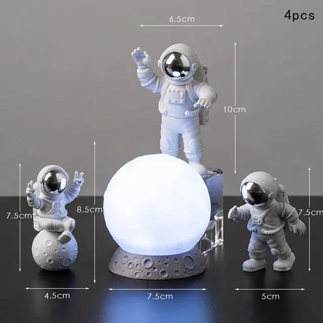 Astronaut and Moon Home Decor Set